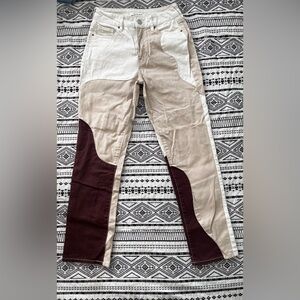 Wavy brown design Pacsun jeans